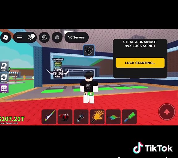 Steal A Brainrot - 99x Luck Script для Roblox 2025