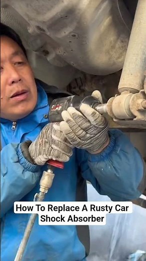 How To Replace A Rusty Car Shock Absorber