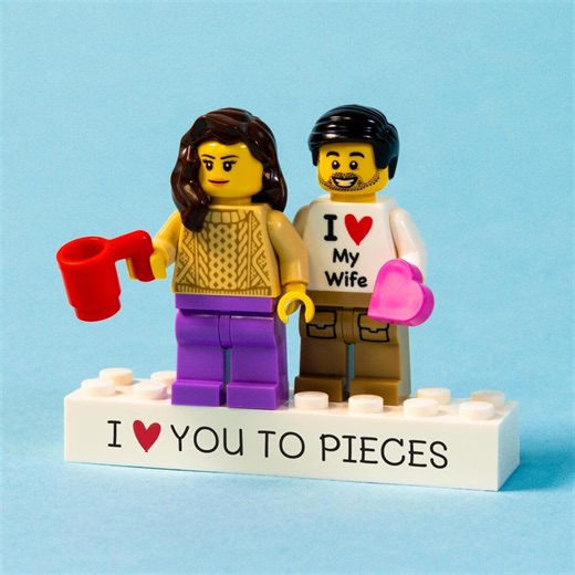 Couples Personalised LEGO® Brick Minifig Couple Gift: Custom Romantic Keepsake for Partners - Etsy