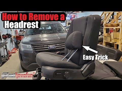 How to Remove a SEAT HEADREST | AnthonyJ350