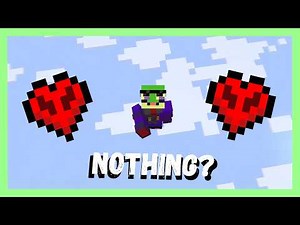 I tried Minecraft No-Block in Hardcore!