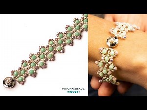 Spring Bud Bracelet - DIY Jewelry Making Tutorial by PotomacBeads