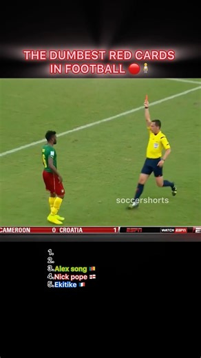 THE WORST RED CARDS OF ALL TIME IN FOOTBALL🧍🔴#football #viral #trending #shorts #feed #explore
