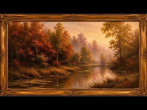 Autumn Reflections | 2 Hours of Autumn Landscape Art | Relaxing Screensaver | No Music