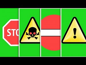 "Stay Safe: Don't Enter the Danger Zone - Green Screen Animation"