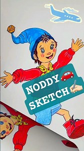 How to Draw Noddy 🎨🚗‪@Madhavi_Leo‬ ‬#ytshorts#viral#shorts#art#drawing#noddy #noddyintoyland #feed