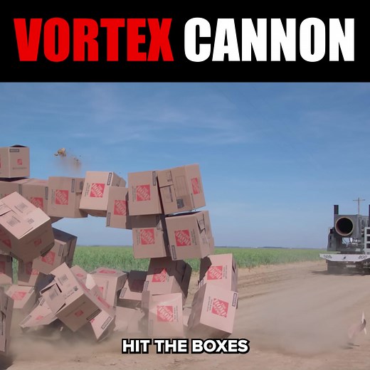 2.3M views · 43K reactions | BLASTING from the Worlds BIGGEST VORTEX CANNON | The Backyard Scientist | Facebook
