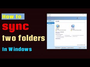 How to sync two folders in windows 10