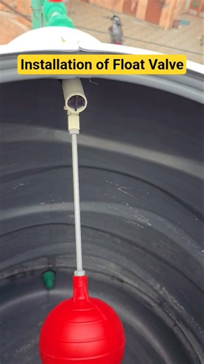 Installation of float valve #construction #plumber #plumbing #thepipeexpert #shorts