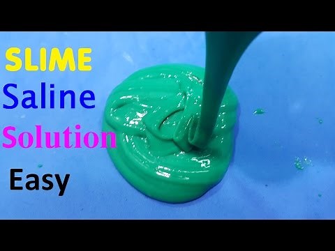 How To Make Slime With Saline solution Easy