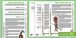 UKS2 Maya Civilisation Creation Story Comprehension