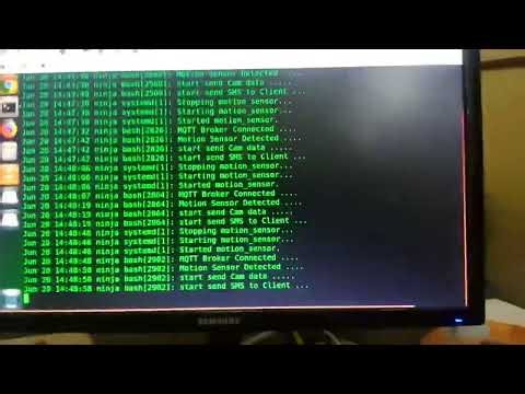 Pi Motion Sensor → ffmpeg/ffserver Stream + MQTT + SMS (Gammu)