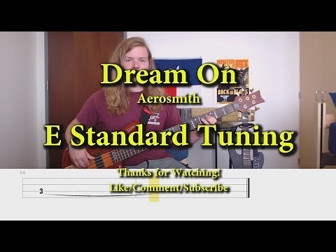 Dream On - Aerosmith (Bass Cover with Tabs)