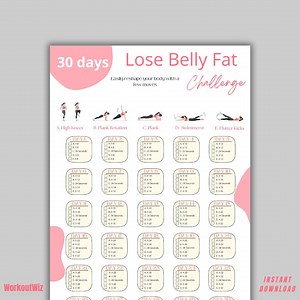 30 Day Gym Workout Program, 30 Days Ab Challenge Routine, Ab Workout Challenge Program, Slim Belly Workout Tracker, 30 Day Workout Tracker - Etsy UK