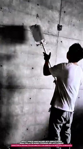 Manual Mortar Throwing Tool Explained with 3–5 mm Adhesion Layer and 20–30 m² Coverage Rate