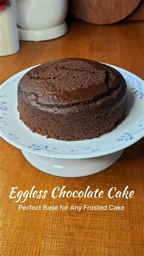 Eggless Chocolate Cake Recipe #shorts #egglesschocolatecake #moistchocolatecake #egglesscakerecipe