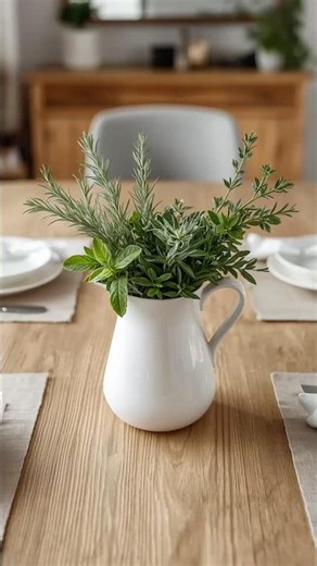 BRING THE OUTSIDE INTO YOUR HOME #14 | Fresh Herb Centerpiece