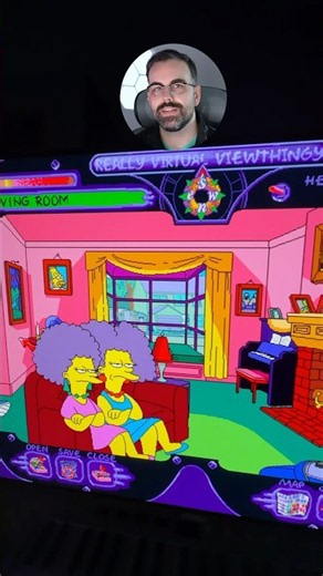 Virtual Springfield on Windows 95 Emulator PCEm #thesimpsons #retrogaming #emulation