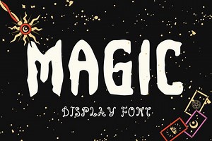 Magic Display Font | Mystical Spooky Typeface | Witchy Halloween Font for Logos, Posters & Crafts