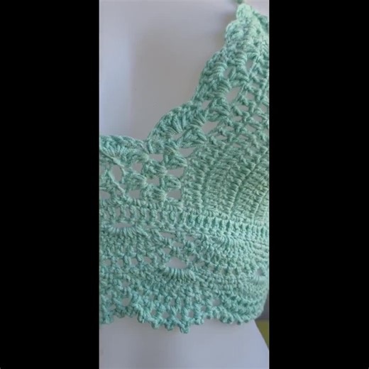 Granny Square Crochet Bralette: Boho Halter Crop Top