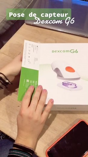 Pose du capteur Dexcom G6 pour le #diabete #t1d #dt1 #type1diabetes #type1diabete #diabetestype1 #diabetetype1 #dexcomG6