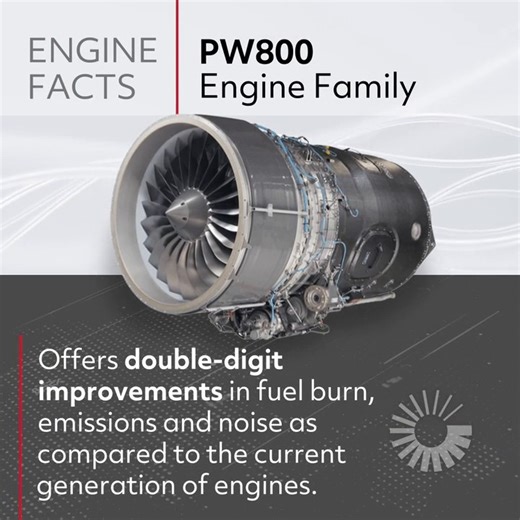 Meet Pratt & Whitney Canada’s PW800 engine family. Modern. Efficient. Environmentally responsible. Discover the facts about the engine powering the next generation of business aircraft: https://prattwhitney.co/45vqwYx | Pratt & Whitney