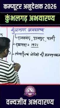 Exam Booster Topic – Wildlife Sanctuary 🐅🎯