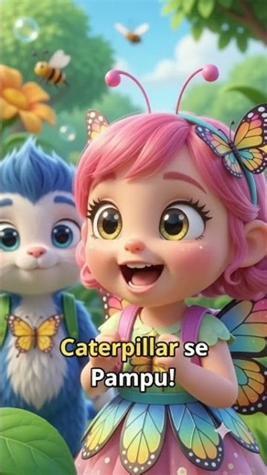 Caterpillar to Butterfly Life Cycle #KidsLearning #ButterflyLifeCycle#BilluAndPampuTV