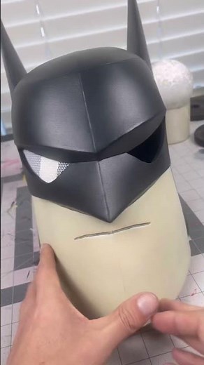 3D printed eye mesh for animated Batman mask #batman #dccomics #cosplaydiy #3dprinting