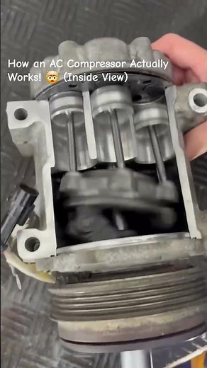 How an AC Compressor Actually Works! 🤯 (Inside View)