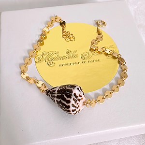 Cone Shell Bracelet: 14k Gold Filled Chain, Beachy Hawaiian Jewelry - Etsy