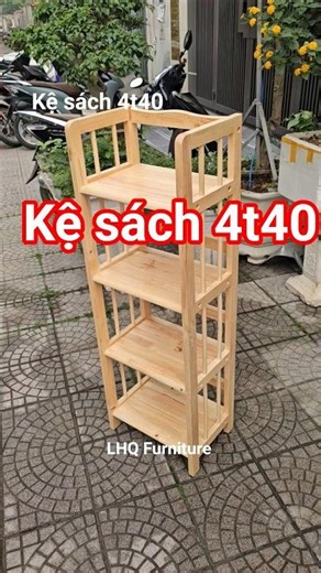 Kệ sách gỗ , kích thước 4t40, kết cấu chắc chắn, sử dụng đa năng, giá rẻ tại LHQ FURNITURE