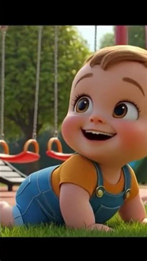 Funny Baby Play in Park | AI Cartoon Baby Story