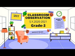 Sample Classroom Observation for Science 3 I S.Y.2020-2021 I