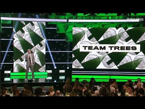 Mark Rober and MrBeast Highlight Team Trees | Streamy Awards 2019