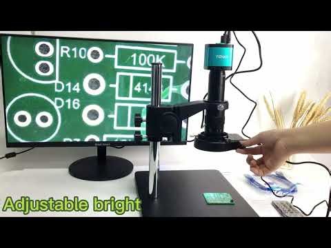 YIZHAN 48MP 4K Industrial Microscope: Ultra Sharp Images for Electronics Repair Quality Control