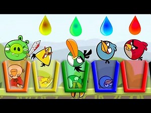 Angry Birds Drink Water 2 - SKILL GAME BIRDS NEED RAINBOW WATER!