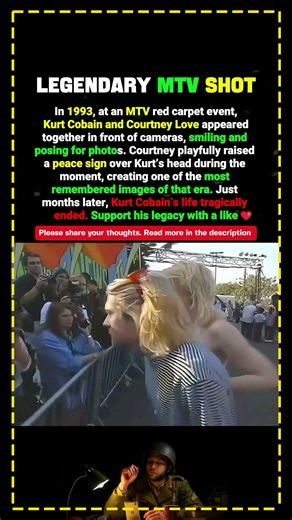KURT COBAIN'S LAST HISTORIC SHOT 💔 #shorts
