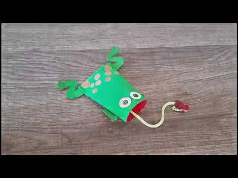 Craft: Toilet Paper Roll Frog