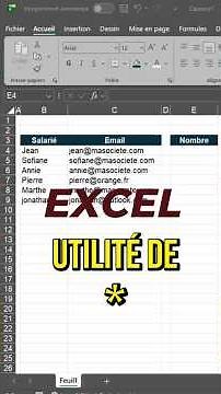 Excel asterisk: what is it really used for?