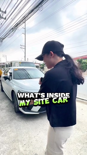 What’s inside my construction car 😅 #construction #sitevisit #honda #hondacivic