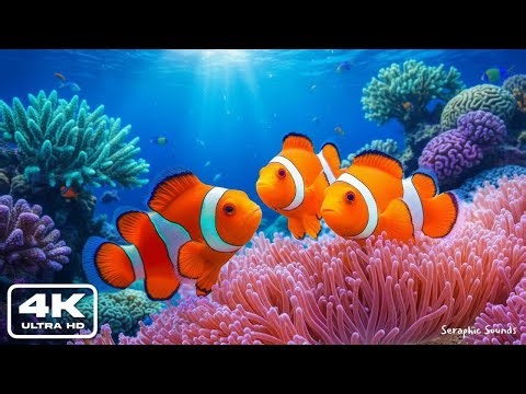 The Best 4K Aquarium 🐠 Relaxing Ocean Fish & Colorful Coral Reef for Deep Sleep & Study