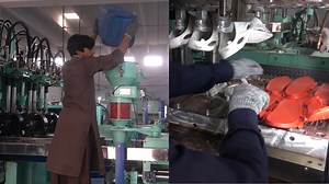 Inside The Factory Process Of Crafting EVA Soft Slippers