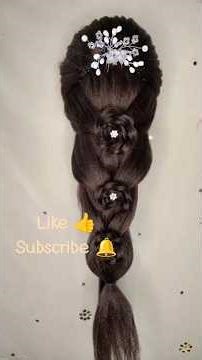 Beautiful Bridal Rose Braid Hairstyle 🌹 | Easy Wedding Hairstyle Tutorial | Swapnabala Makeovers