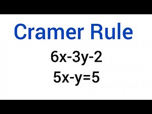Cramer's Rule of Matrix | cramers rule | Solve Cramer Rule @knowledgehumi