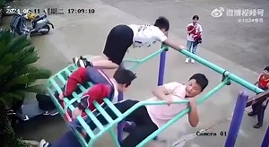 Kids Playing on the Swing Ends Badly