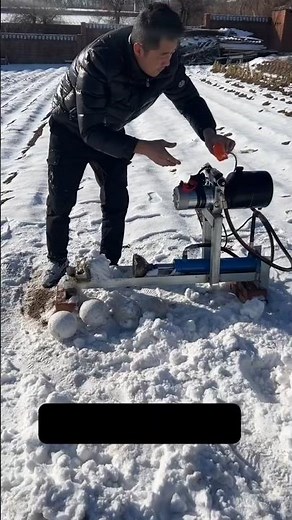 DIY Snowball Machine That Destroys Bricks! Amazing Snow Power Hack #usa #chinatech