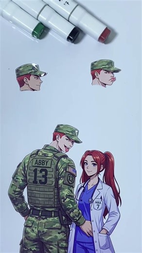 ABBY X MIRA MIDU ECHOING MILITARY DANCE