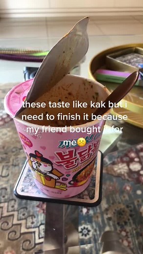i put like a teaspoon of the hot sauce and i already incapitated #fancy #koreannoodles #tiktoksouthafrica