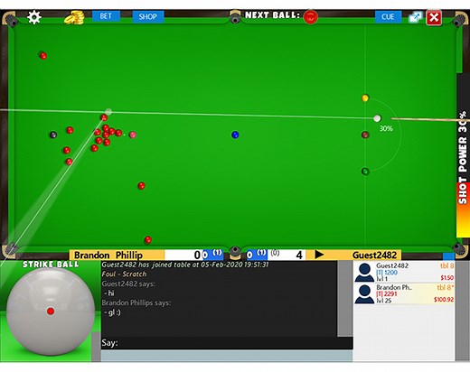 Flash Snooker Game by stratician256